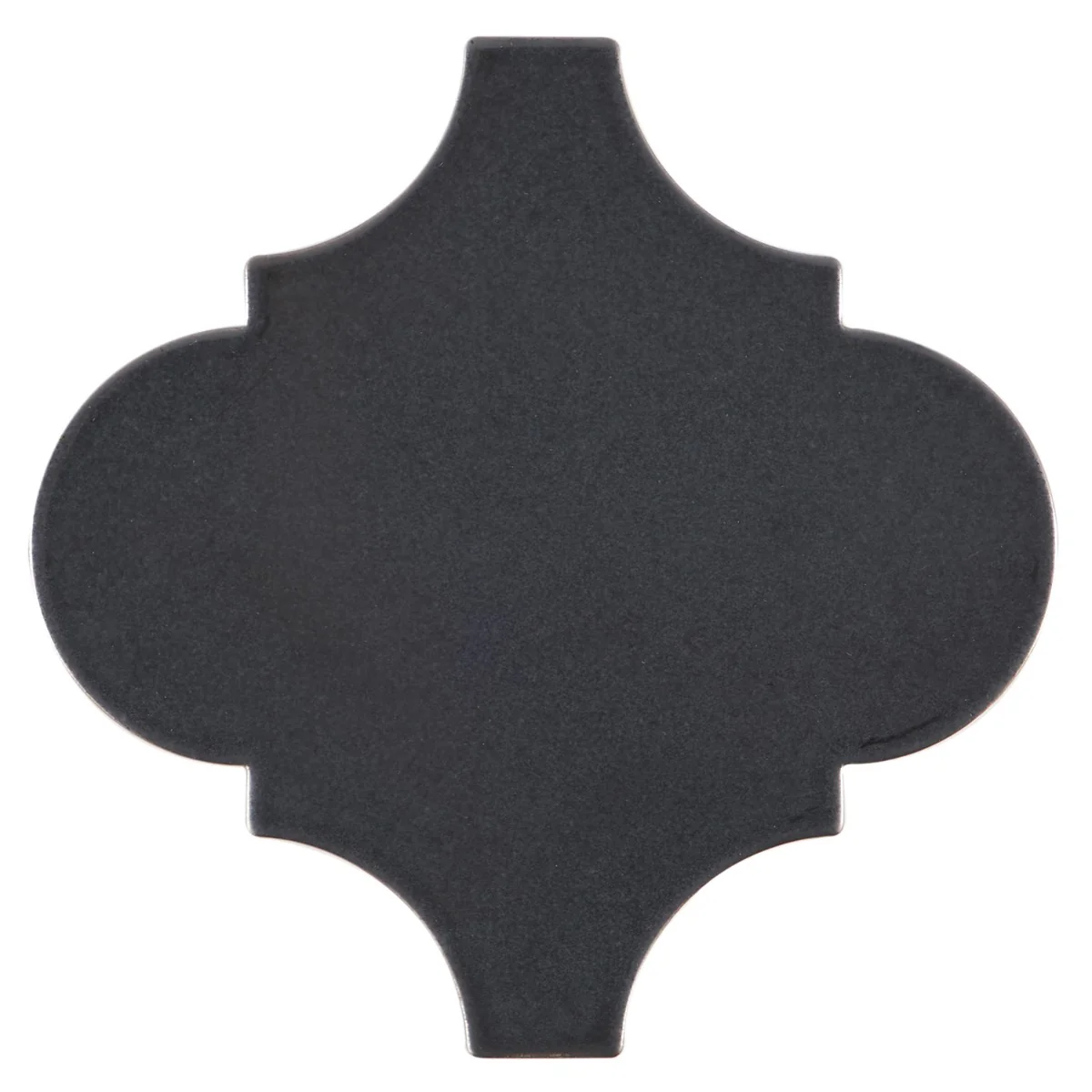 Zeal Gunmetal Gray Arabesque Polished Porcelain Tile - Lux Tile - Image 3