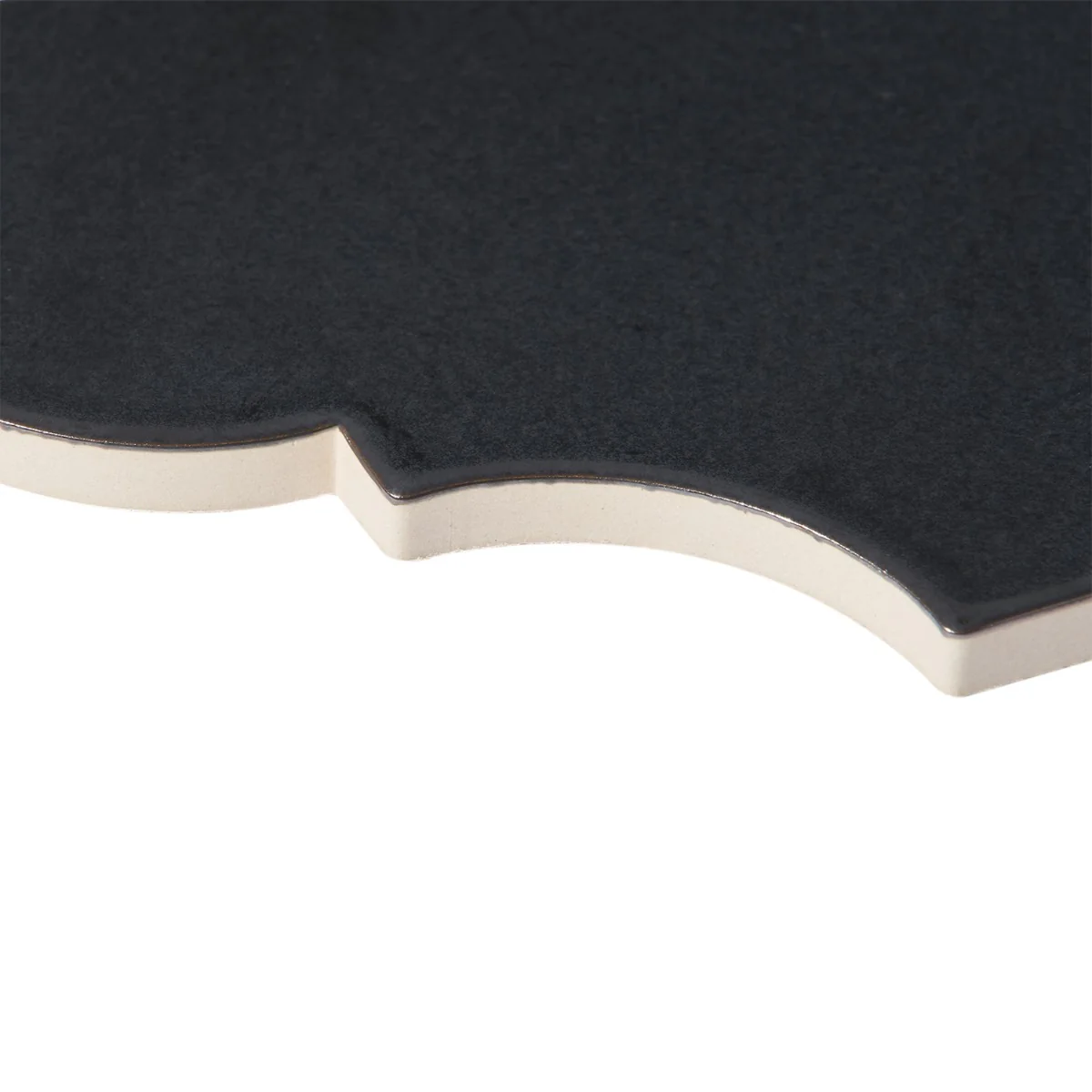 Zeal Gunmetal Gray Arabesque Polished Porcelain Tile - Lux Tile - Image 9
