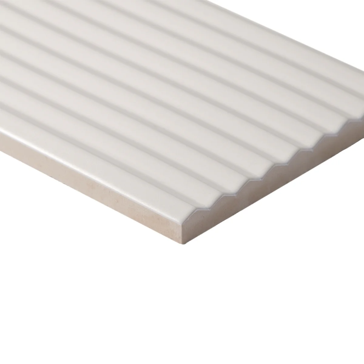 Zeal Linear 3D Matte Porcelain Tile - 5x10 White - Image 9