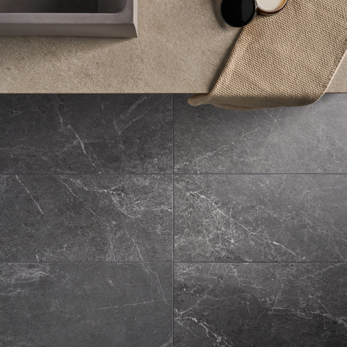ZenTech Graphite Gray 12x24 Matte Porcelain Tile by Lux Tile - Image 5