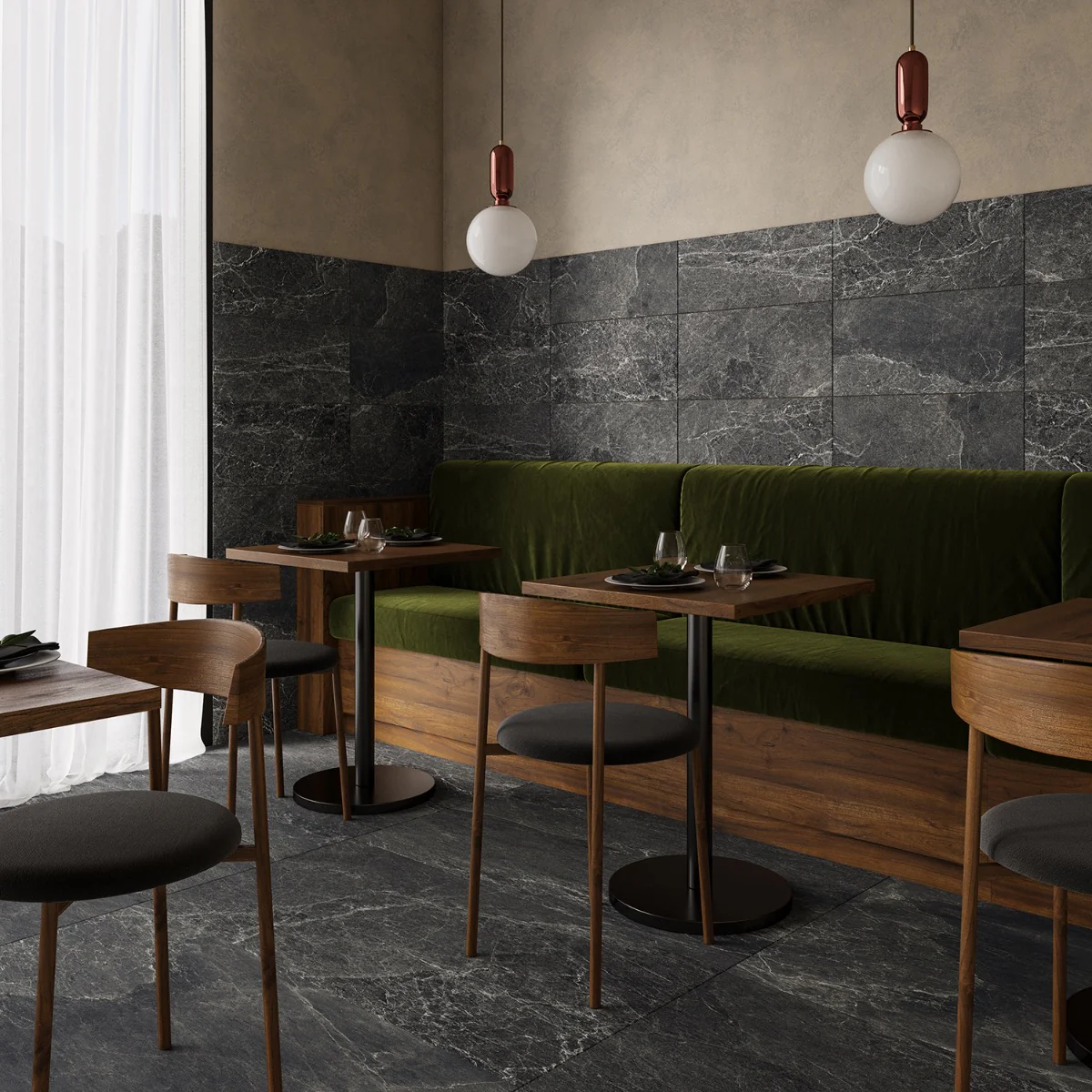 ZenTech Graphite Gray 12x24 Matte Porcelain Tile by Lux Tile - Image 6