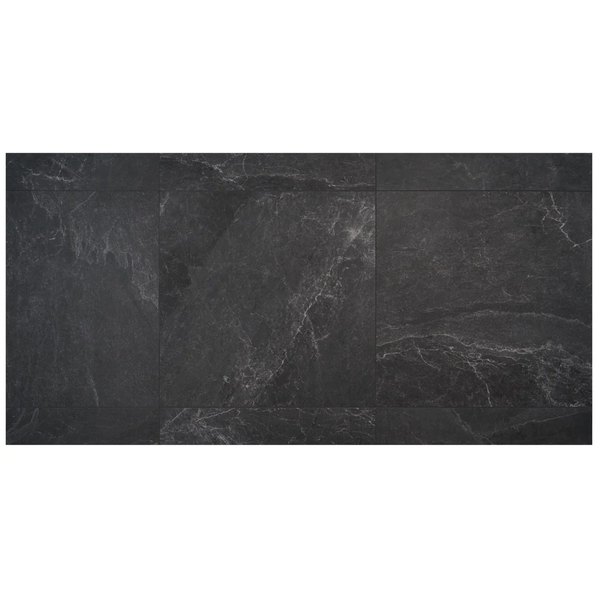 ZenTech Graphite Gray 36x36 Matte Porcelain Tile - Lux Tile - Image 2