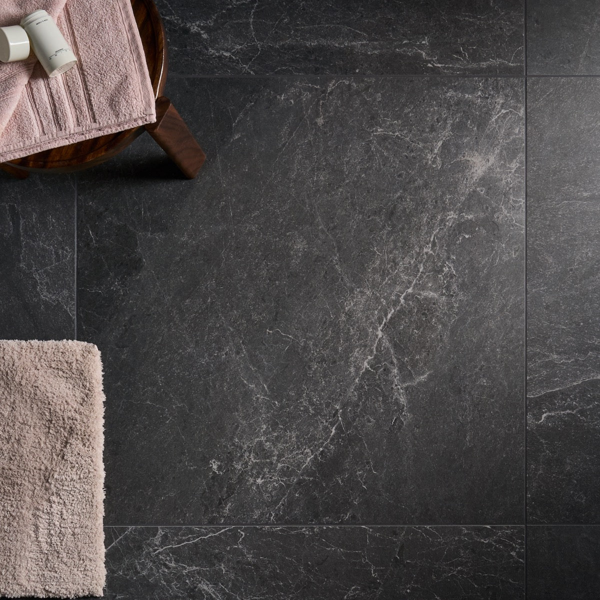 ZenTech Graphite Gray 36x36 Matte Porcelain Tile - Lux Tile - Image 4
