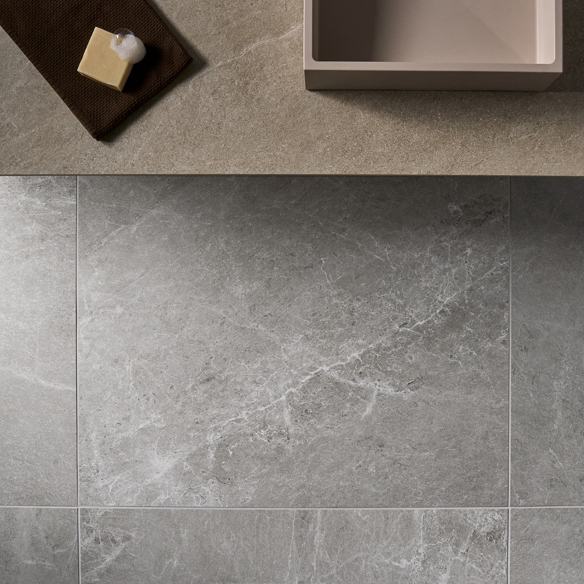 ZenTech Silver Gray 36x36 Matte Porcelain Tile - Lux Tile - Image 4