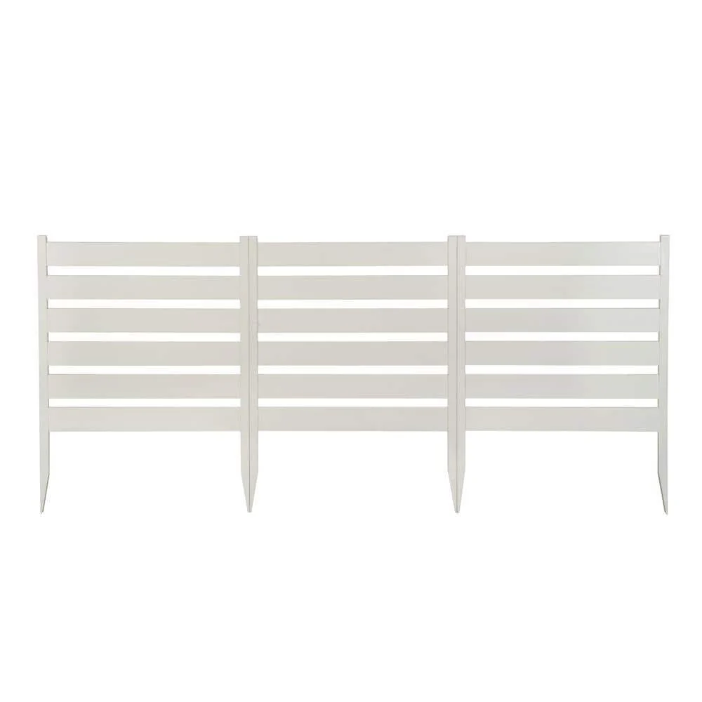Zippity Outdoor Products Maui No-Dig White Vinyl Garden Fence Kit (3-Panels)