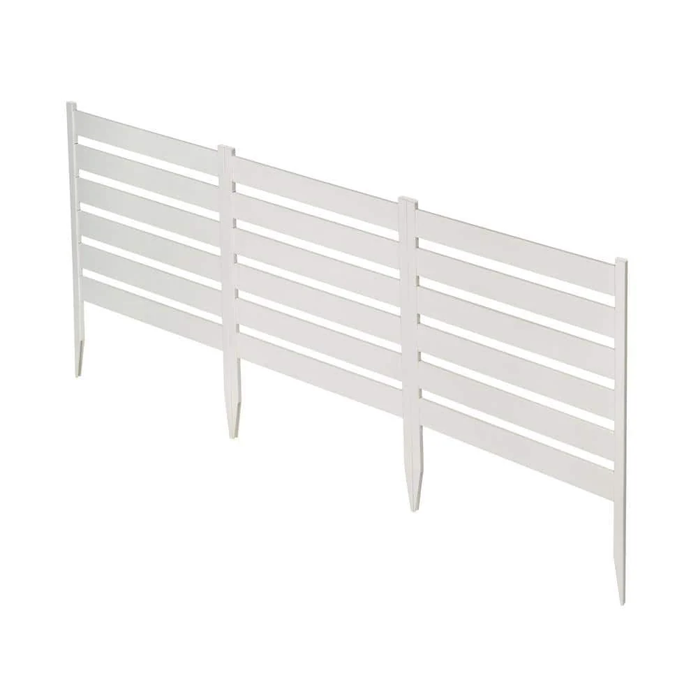 Zippity Outdoor Products Maui No-Dig White Vinyl Garden Fence Kit (3-Panels) - Image 6