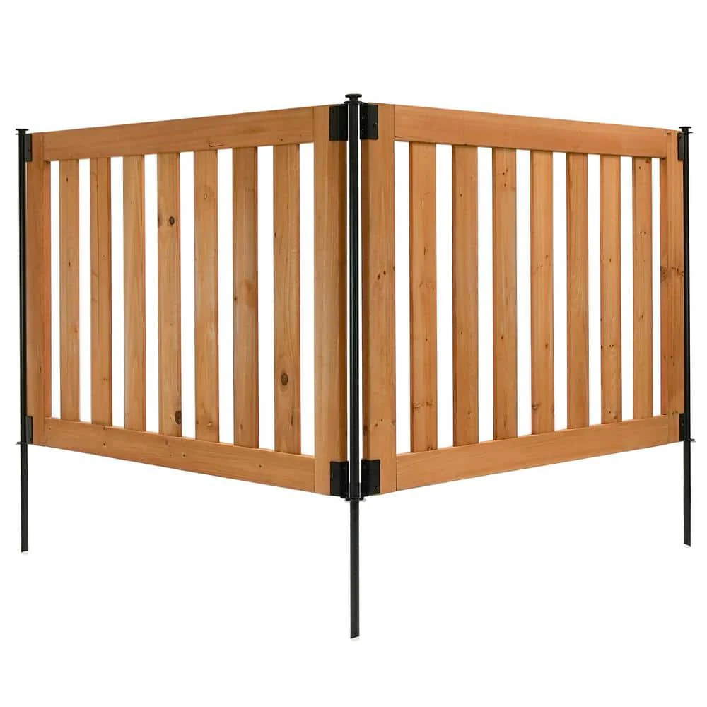 Zippity Outdoor Products Newberry Dig Free Wood Fence Kit - 48 in. x 32 in. Panels - Image 9