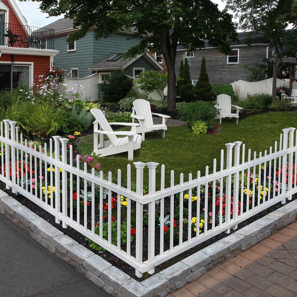 Zippity Outdoor Products Washington Vinyl Picket Fence Panel Kit 2-Pack - Image 2