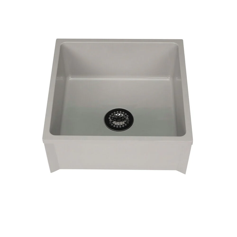 Zurn 24-in x 24-in Freestanding Utility Tub with Drain - Image 3