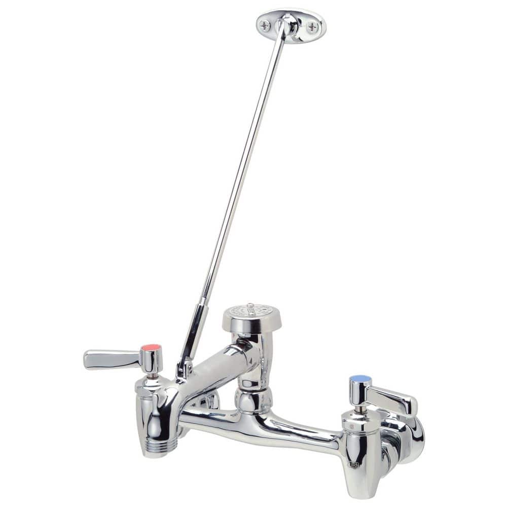 Zurn AquaSpec Wall-Mount Service Sink Faucet with Vacuum-Breaker Spout - Chrome
